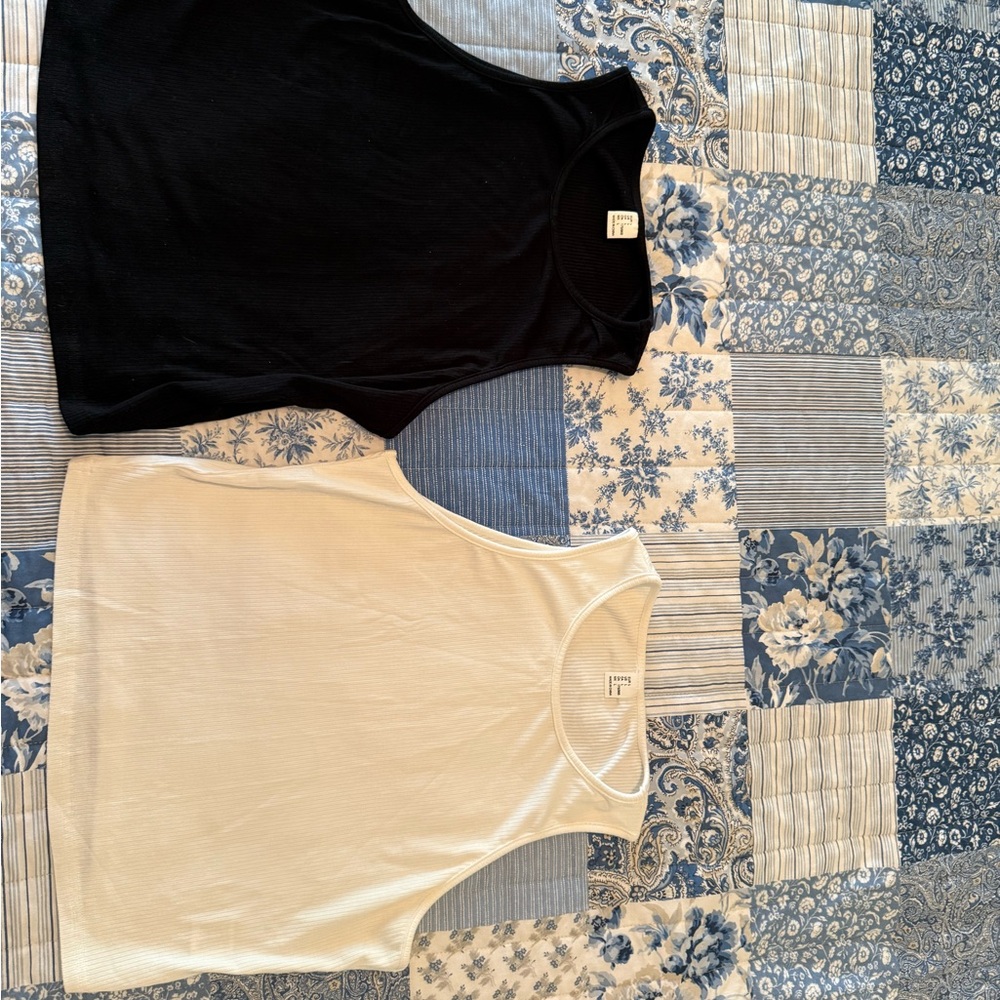 Women's Black and White  2 Tank Tops